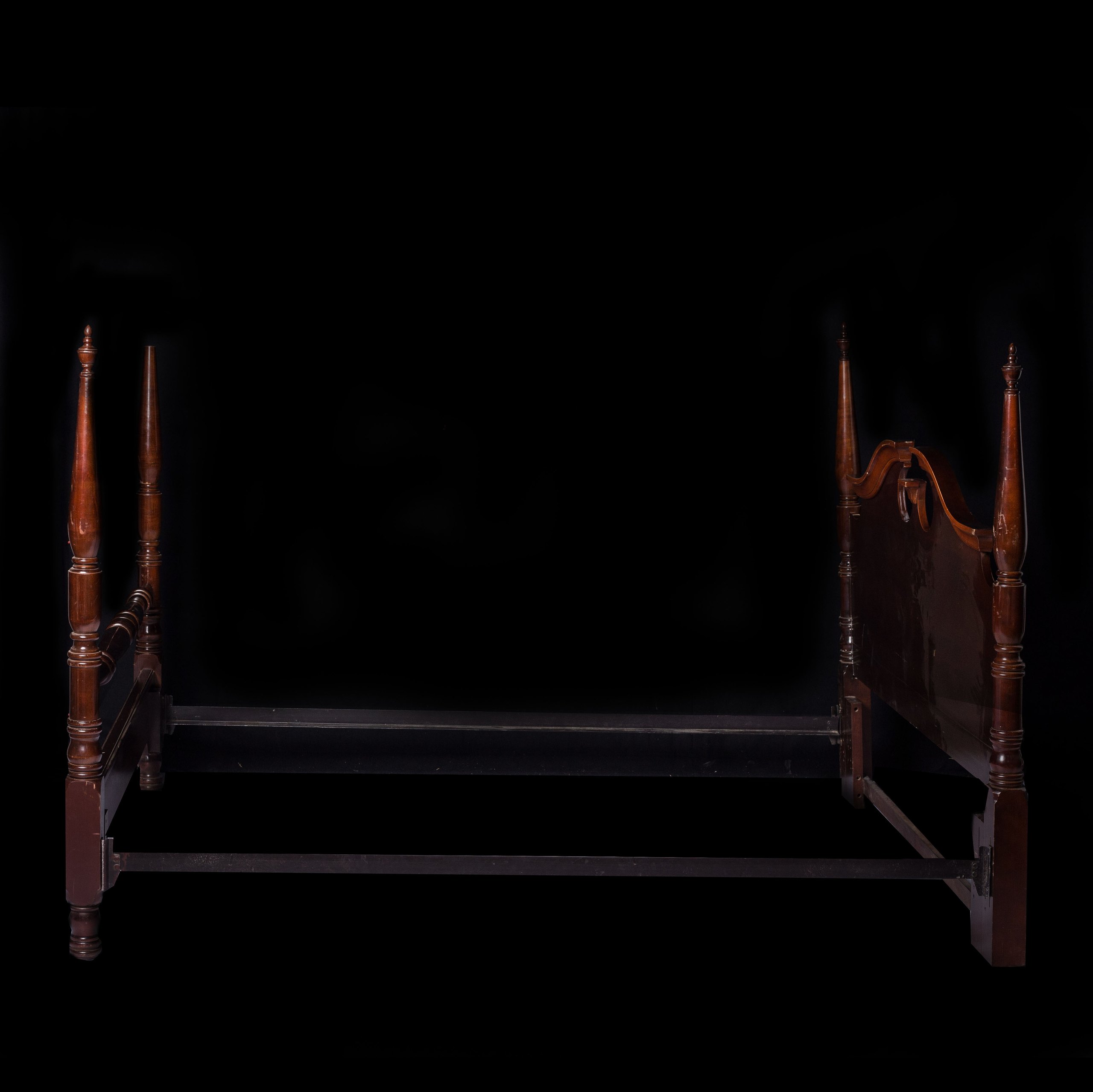 Queen Anne doll bed