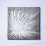 Silver star burst wall hanging