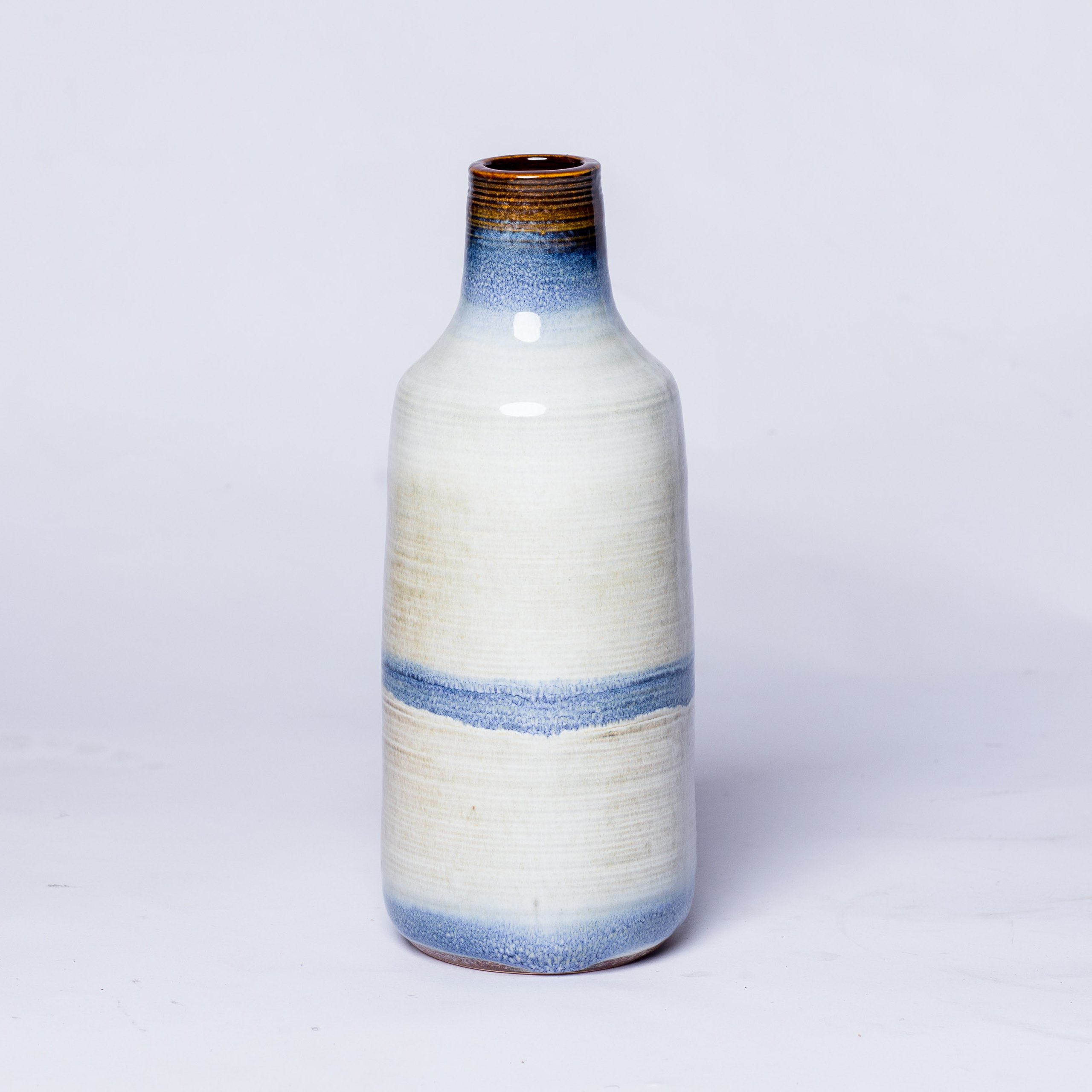 Spiral design ceramic vase