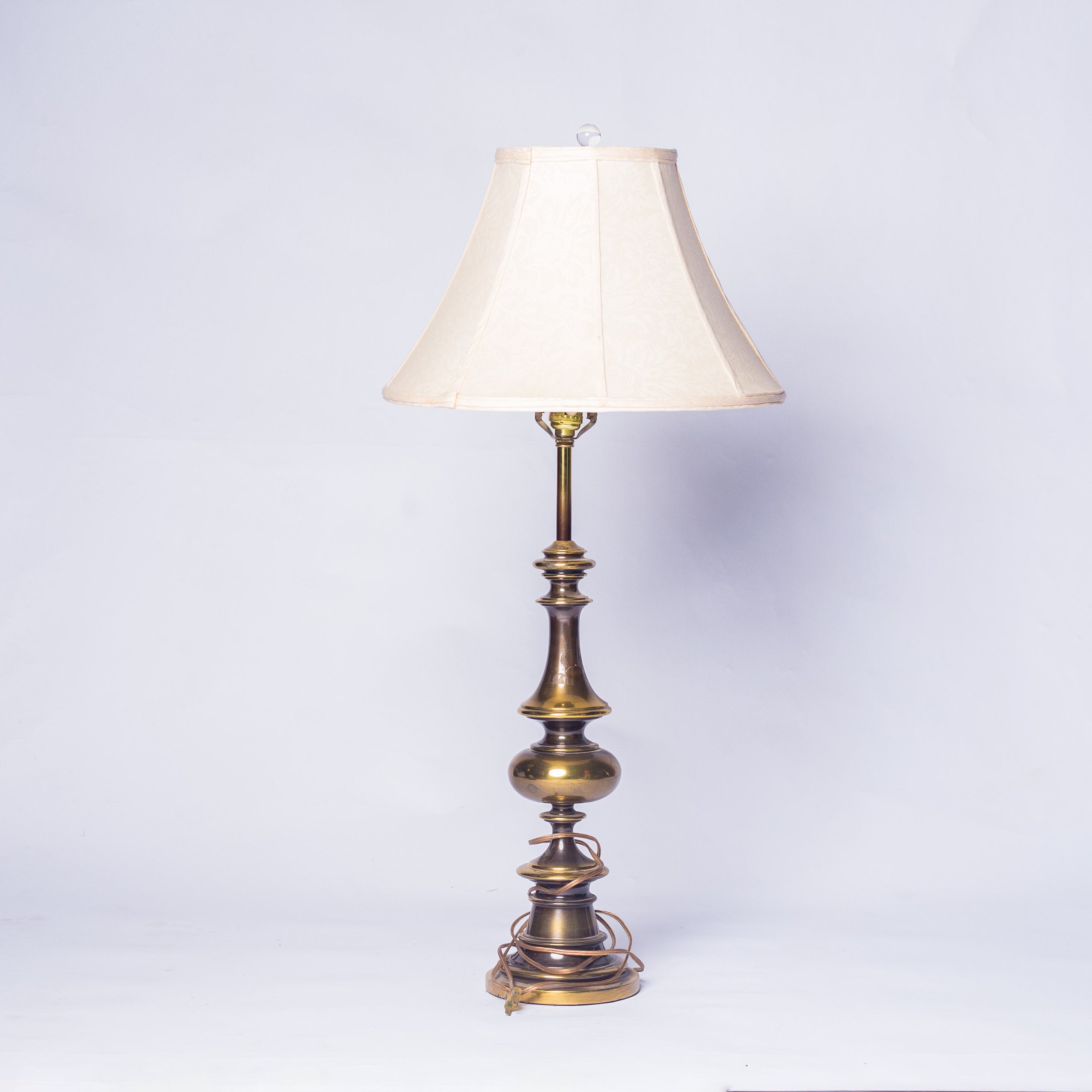Stiffel brass swing arm lamp