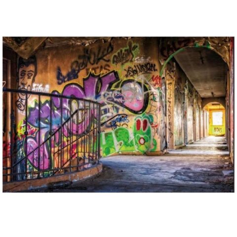 Street graffiti wall backdrop 8*10ft