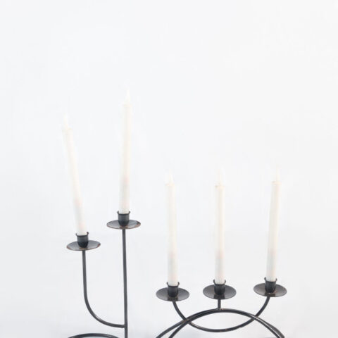 Taper gilt led candle