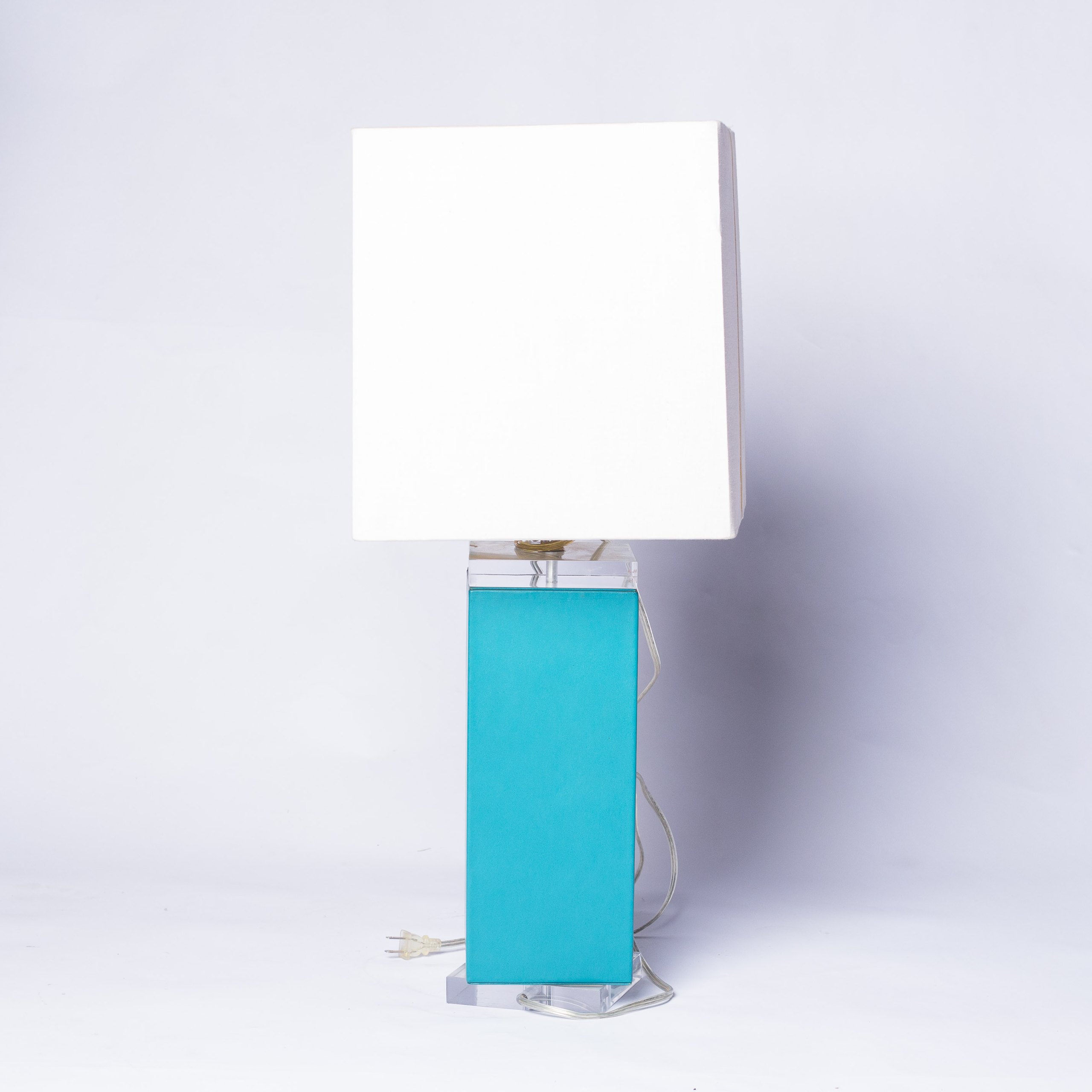 Teal lamp