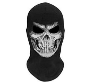 Thick skeleton skull ghost face mask