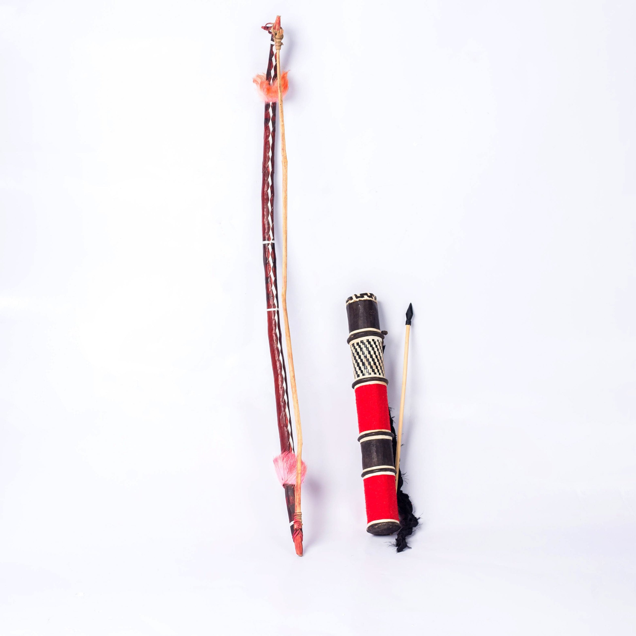 Tribal ceremonial bow and arrow
