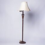 Upcycled Victorian floor lamp