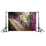 Urban street graffiti wall backdrop 10*8ft