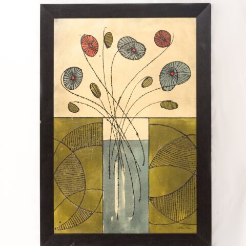 Vintage canvas wall painting