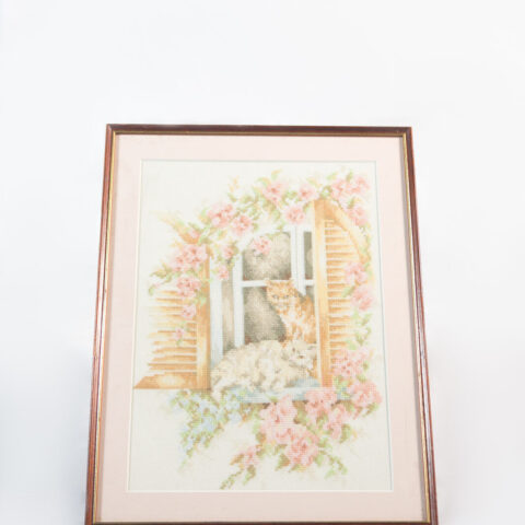 Wall hanging of cats