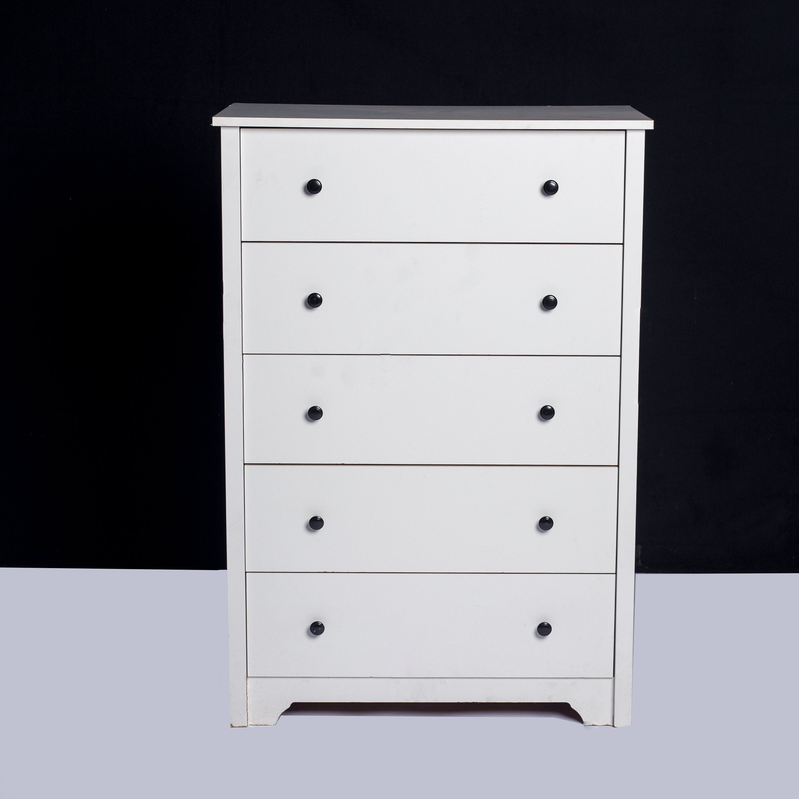 White tall dresser