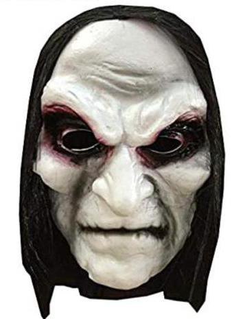 White wizard horror hair mask
