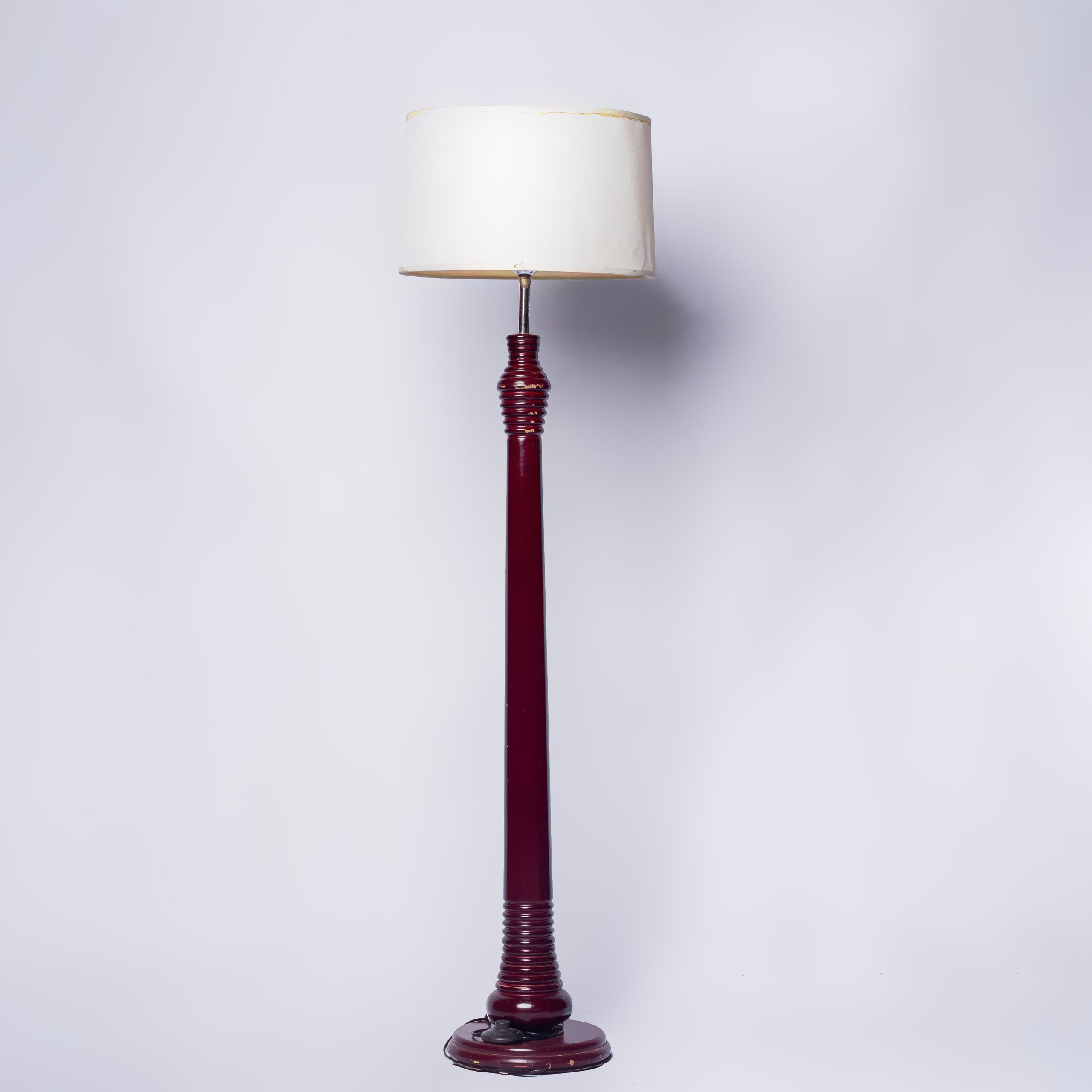 Whittle wooden floor lamp
