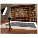 Wooden Bookshelf Backdrop 10x8ft