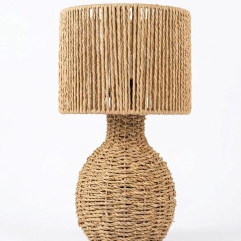 Woven Paper Yarn Table Lamp