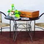 Wrought iron coffee table