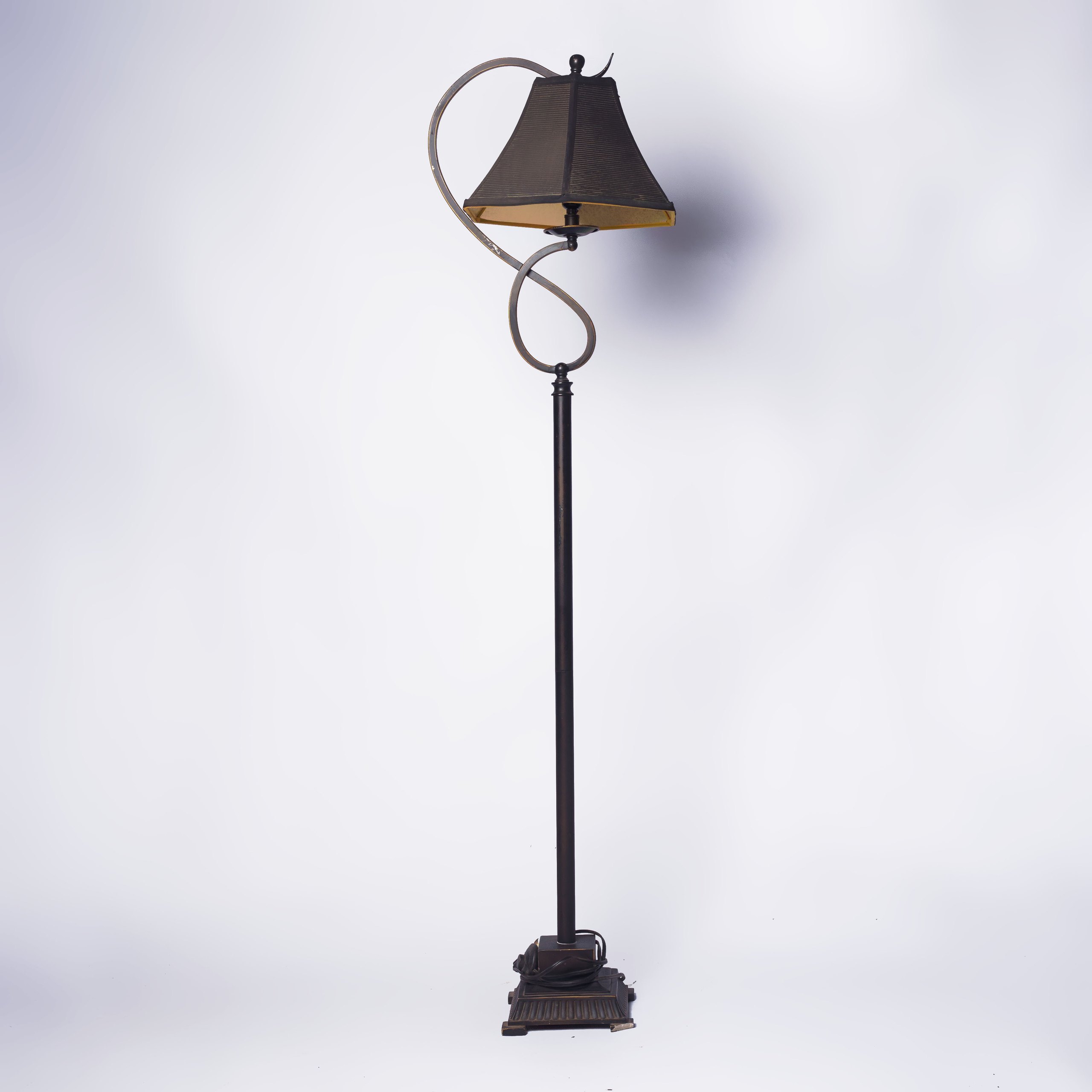 Wrought iron floor lamp