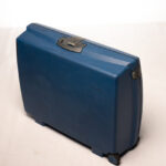 Vintage blue suitcase