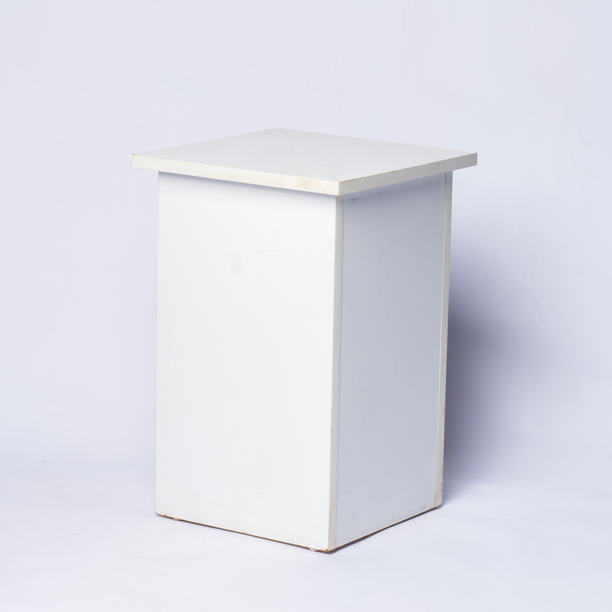 white side table